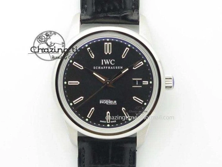 MIROTIME 0415 Stylish Portofino IW459402 RG MKS 1:1 Best Edition White Dial on Brown Leather Strap Miyota 7084